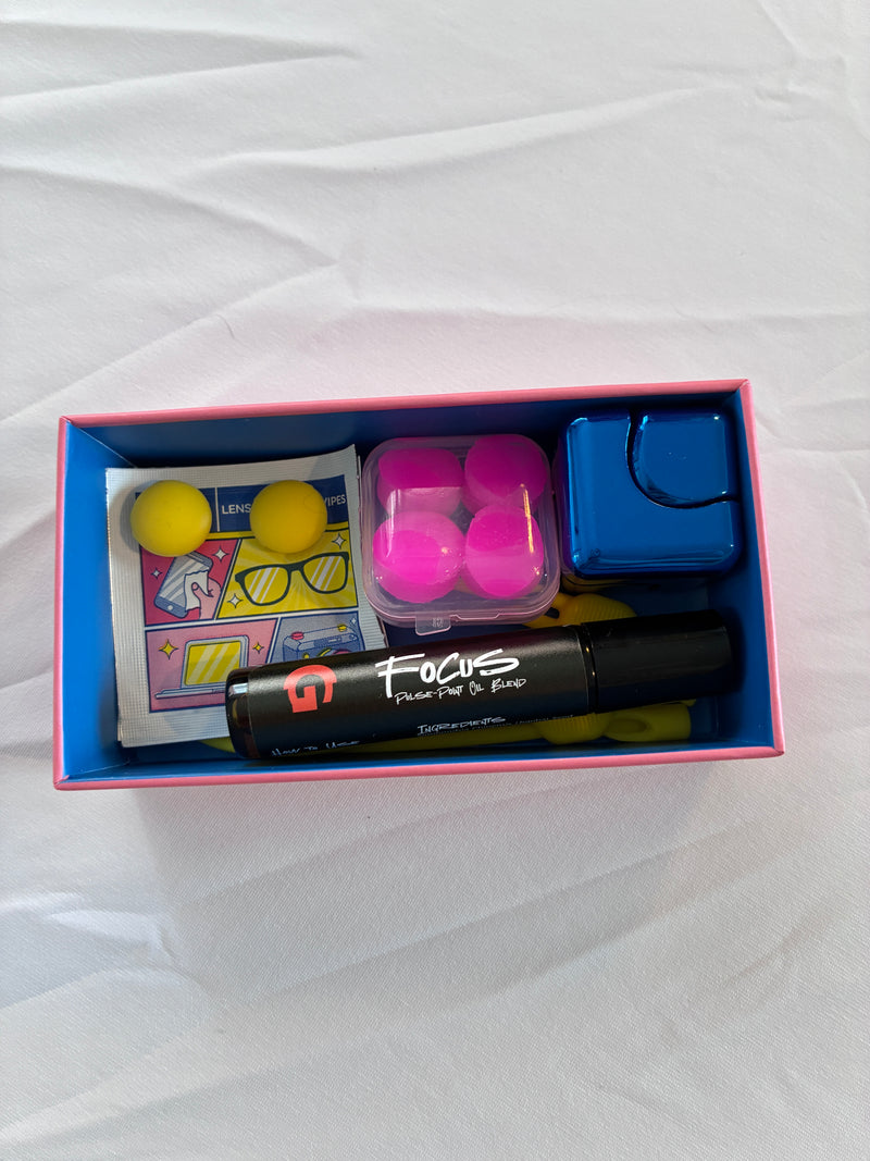 GOGHINI Care Box open, contents packed inside