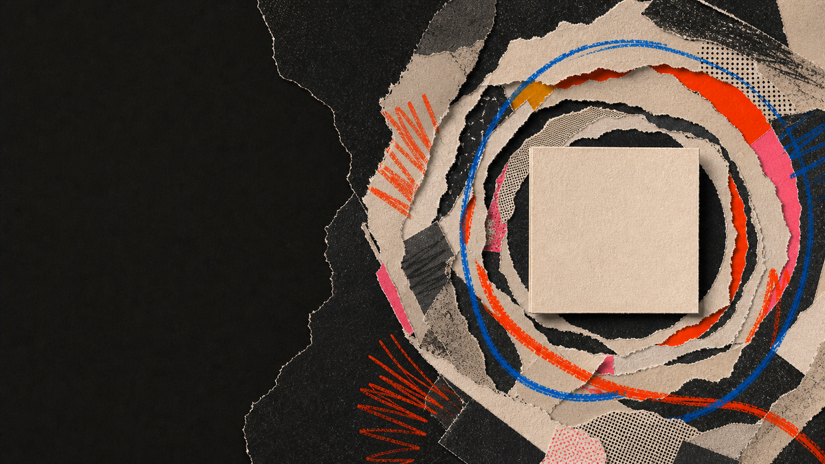 Tactile paper collage illustrating ADHD and Anxiety: When Your Brain Won't Stop Scanning for Threats