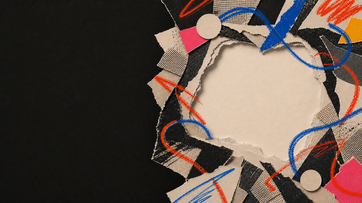 Tactile paper collage illustrating The Amazing Journey of Sight: Why Your ADHD Brain Sees the World Differently