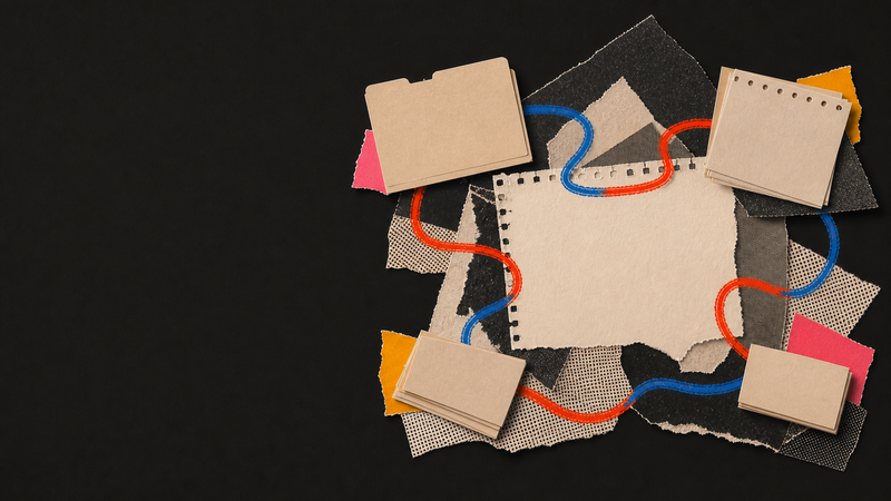Tactile paper collage illustrating Just Diagnosed with ADHD as an Adult: What Nobody Tells You