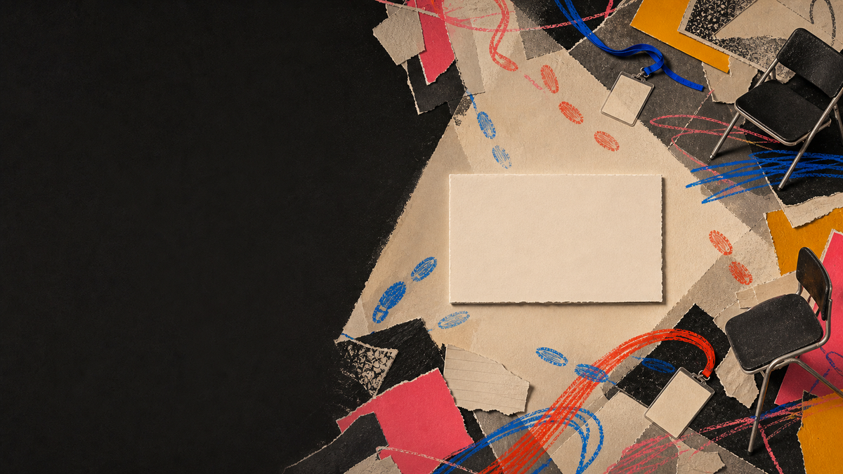 Tactile paper collage illustrating The Peripheral Vision Problem: The Focus Thief You Can't See